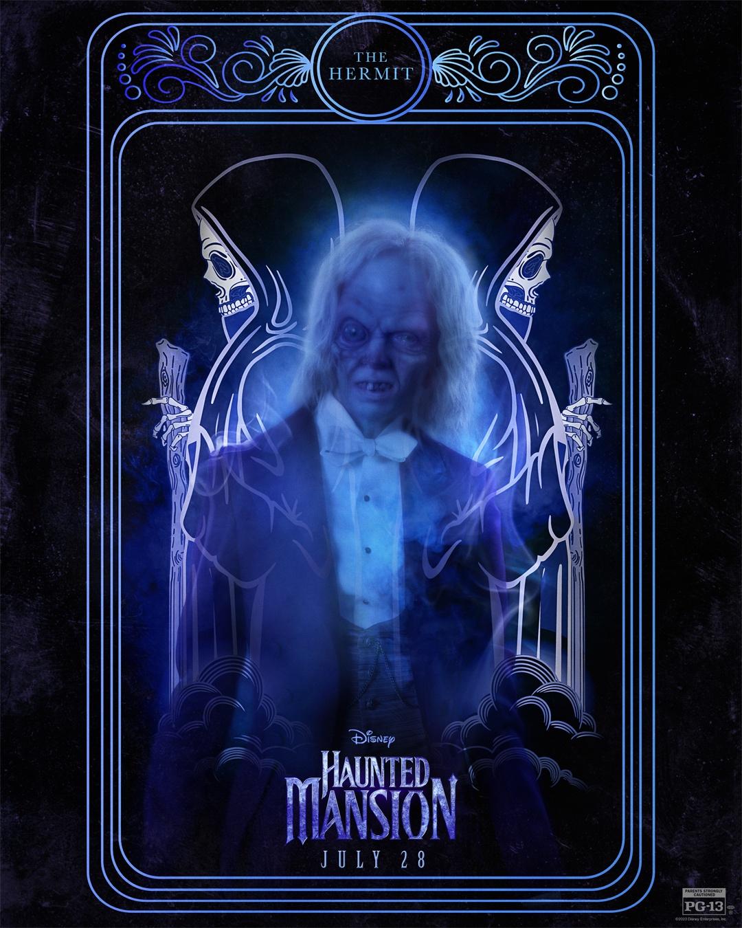 A butler ghost, The Hermit, in Haunted Mansion (2023).