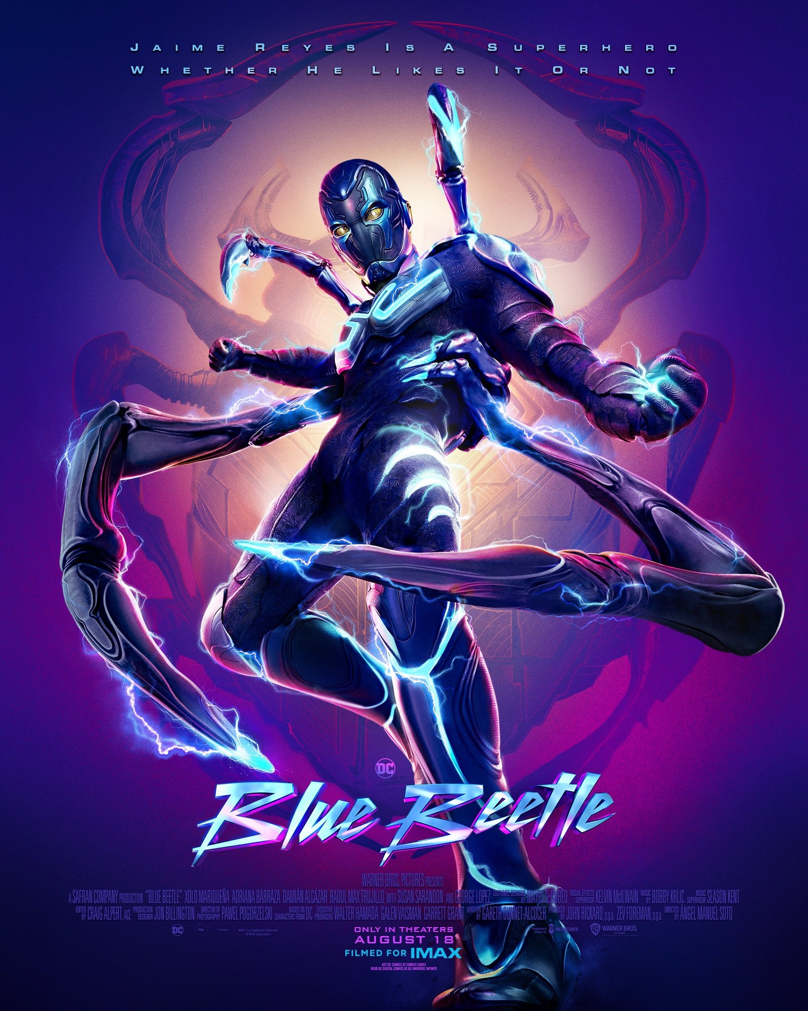 Official Posters for 'Blue Beetle' Facinema