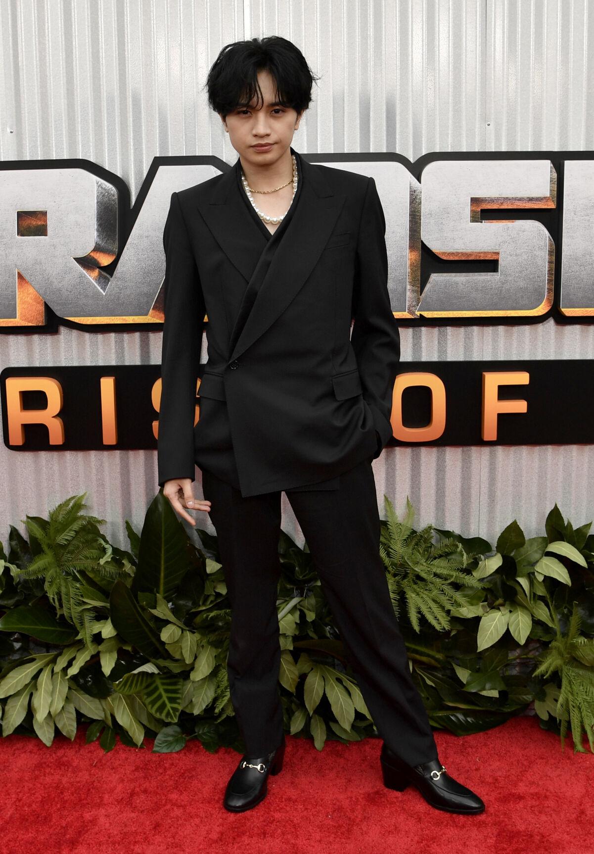 Kento Nakajima at the premiere of "Transformers: Rise of the Beasts" held at Kings Theater on June 5, 2023 in New York City.