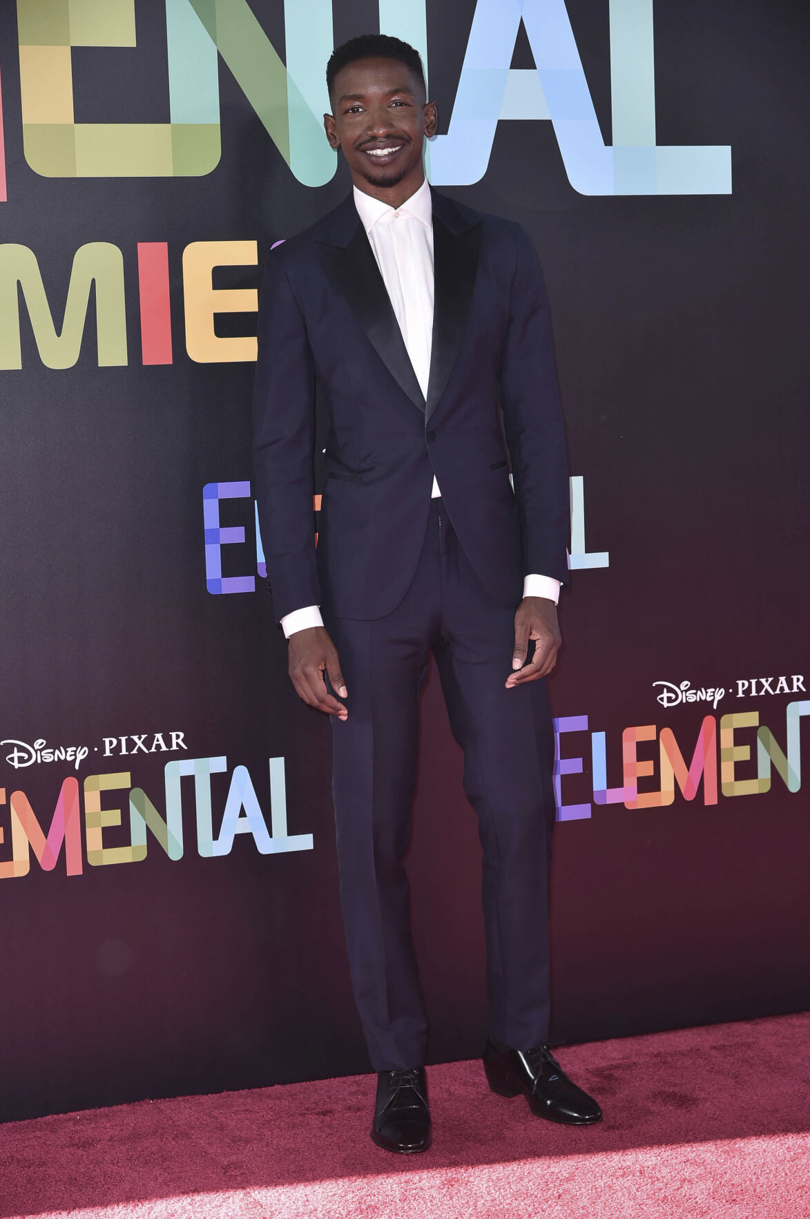 Mamoudou Athie attends the World Premiere of Disney and Pixar's feature film "Elemental" at Academy Museum of Motion Pictures in Los Angeles, California on June 08, 2023.