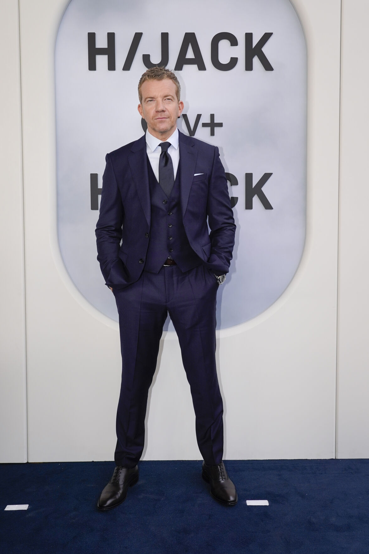 Max Beesley attends the global premiere of "Hijack" at BFI Southbank on June 27, 2023 in London, England. "Hijack” premieres globally on Apple TV+ on Wednesday, June 28, 2023.