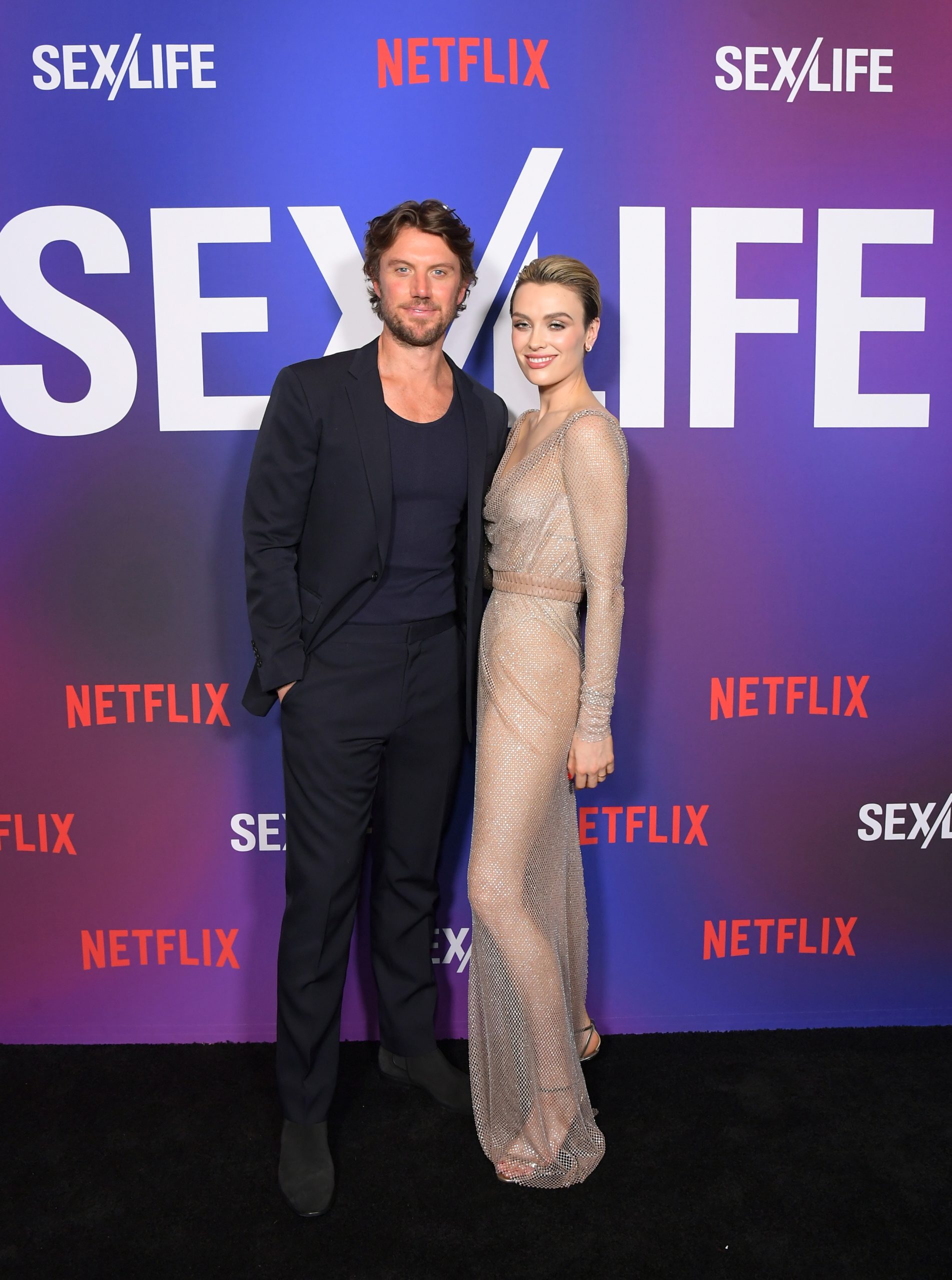 LOS ANGELES, CALIFORNIA - FEBRUARY 23: (L-R) Adam Demos and Wallis Day attend Netflix's "Sex/Life" Season 2 Special Screening at the Roma Theatre at Netflix - EPIC on February 23, 2023 in Los Angeles, California. (Photo by Charley Gallay/Getty Images for Netflix)