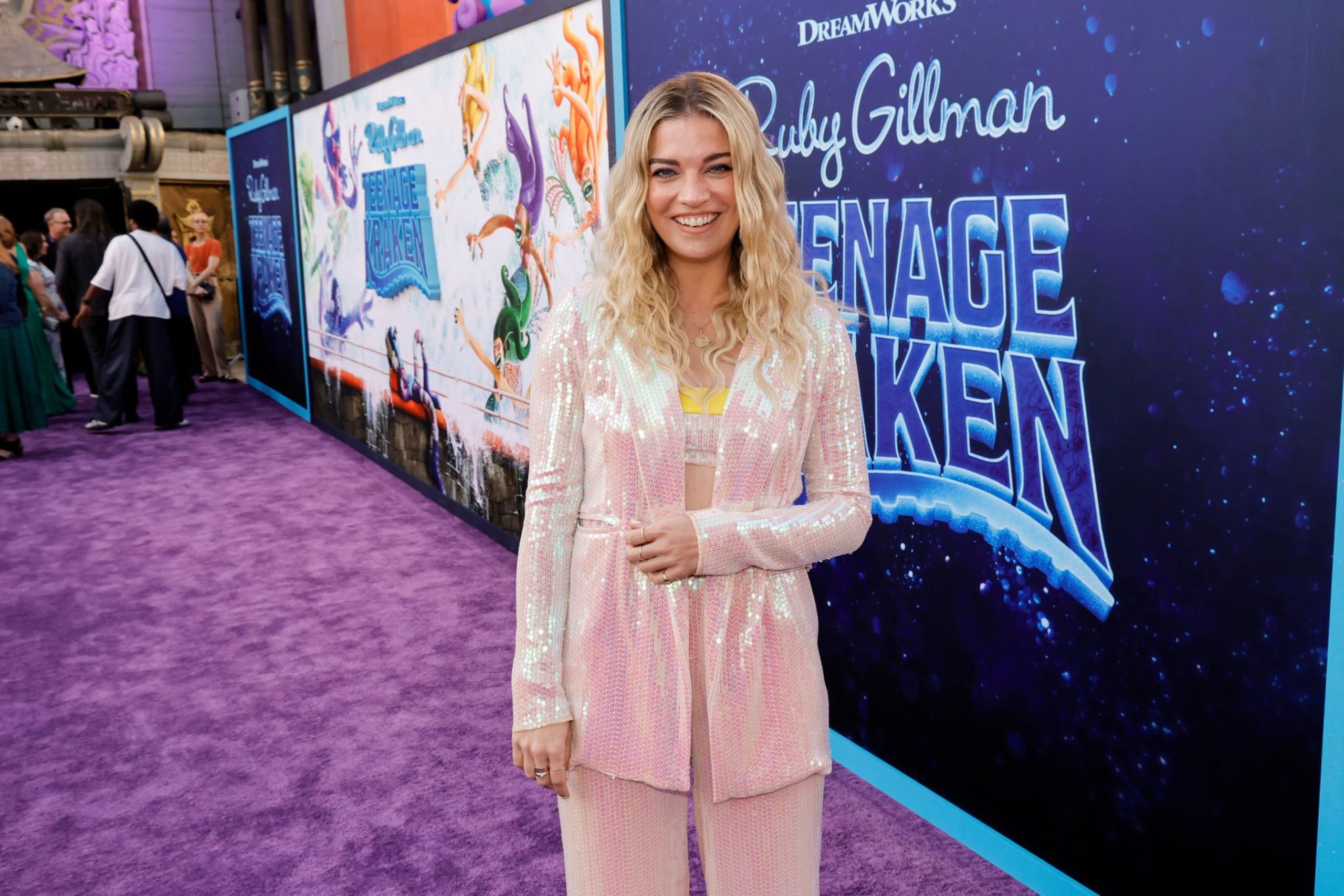 Annie Murphy at the premiere of "Ruby Gillman, Teenage Kraken" held at TCL Chinese Theatre on June 28, 2023 in Los Angeles, California.