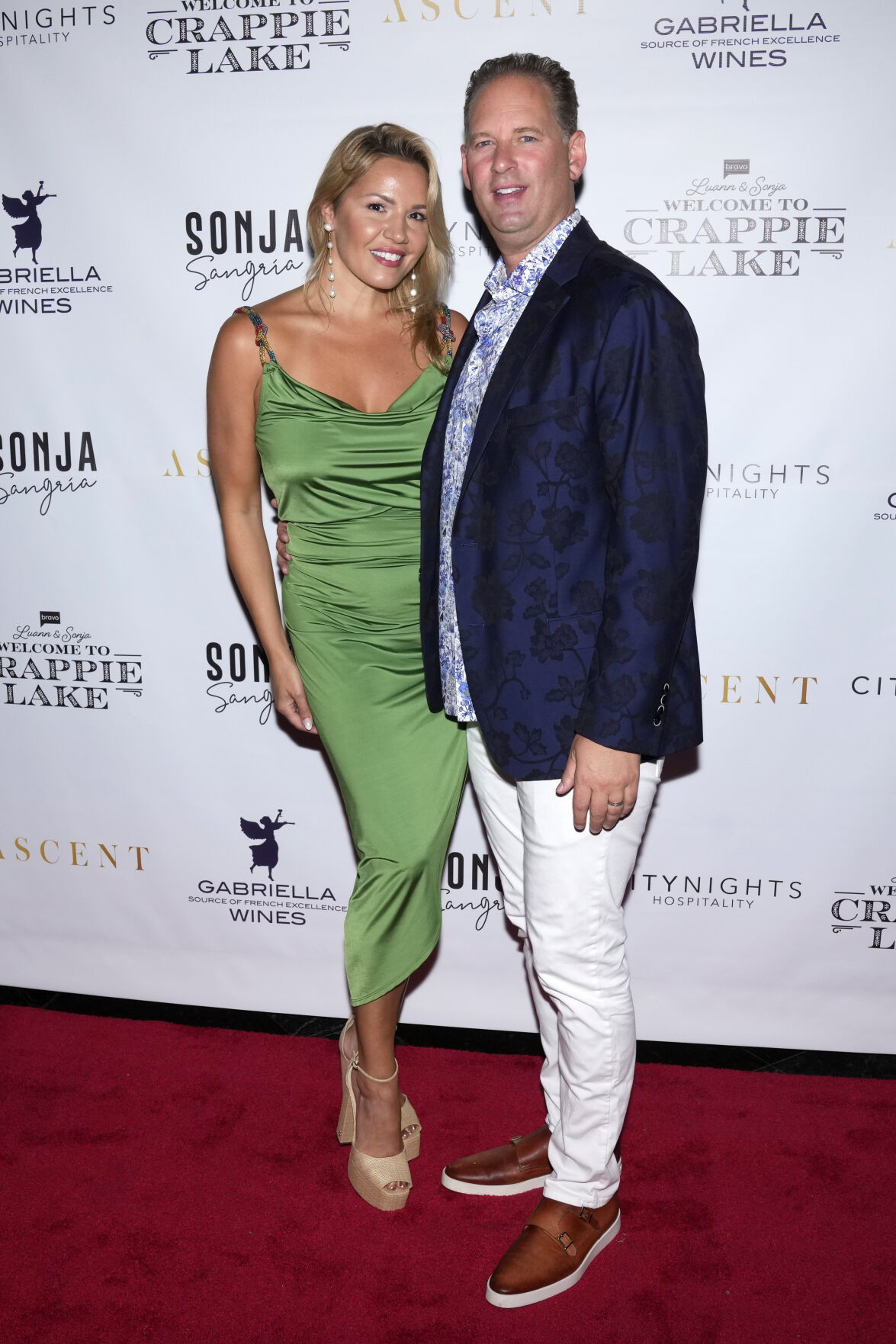 Carrie Packin and Brian Packin at the "Luann and Sonja: Welcome to Crappie Lake" premiere party on July 09, 2023 in New York City.