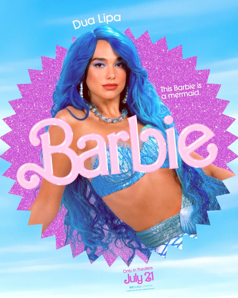 Dua Lipa as Mermaid Barbie
