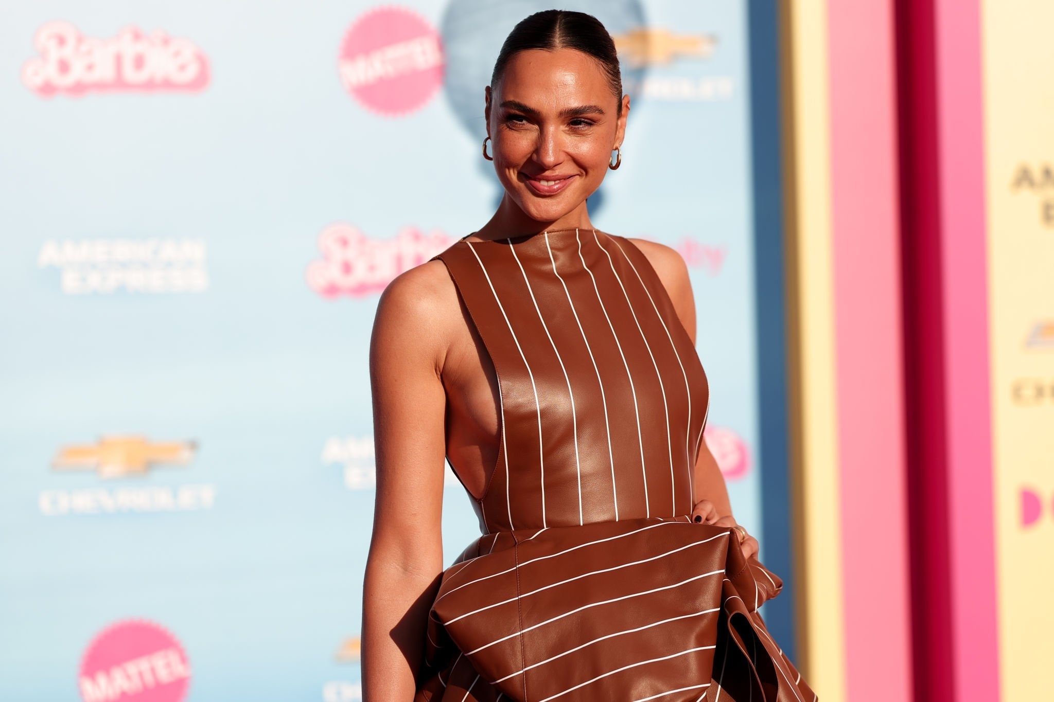 Gal Gadot at the world premiere of Barbie in Los Angeles, on July 9, 2023.