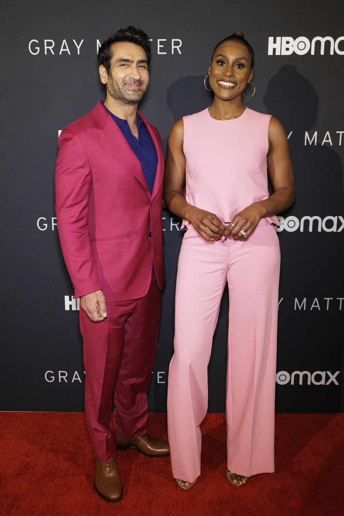 Kumail Nanjiani and Issa Rae at a special screening of "Gray Matter," part of the series "Project Greenlight," on Tuesday, Feb. 28, 2023, at The Fairmont Miramar in Santa Monica, Calif.