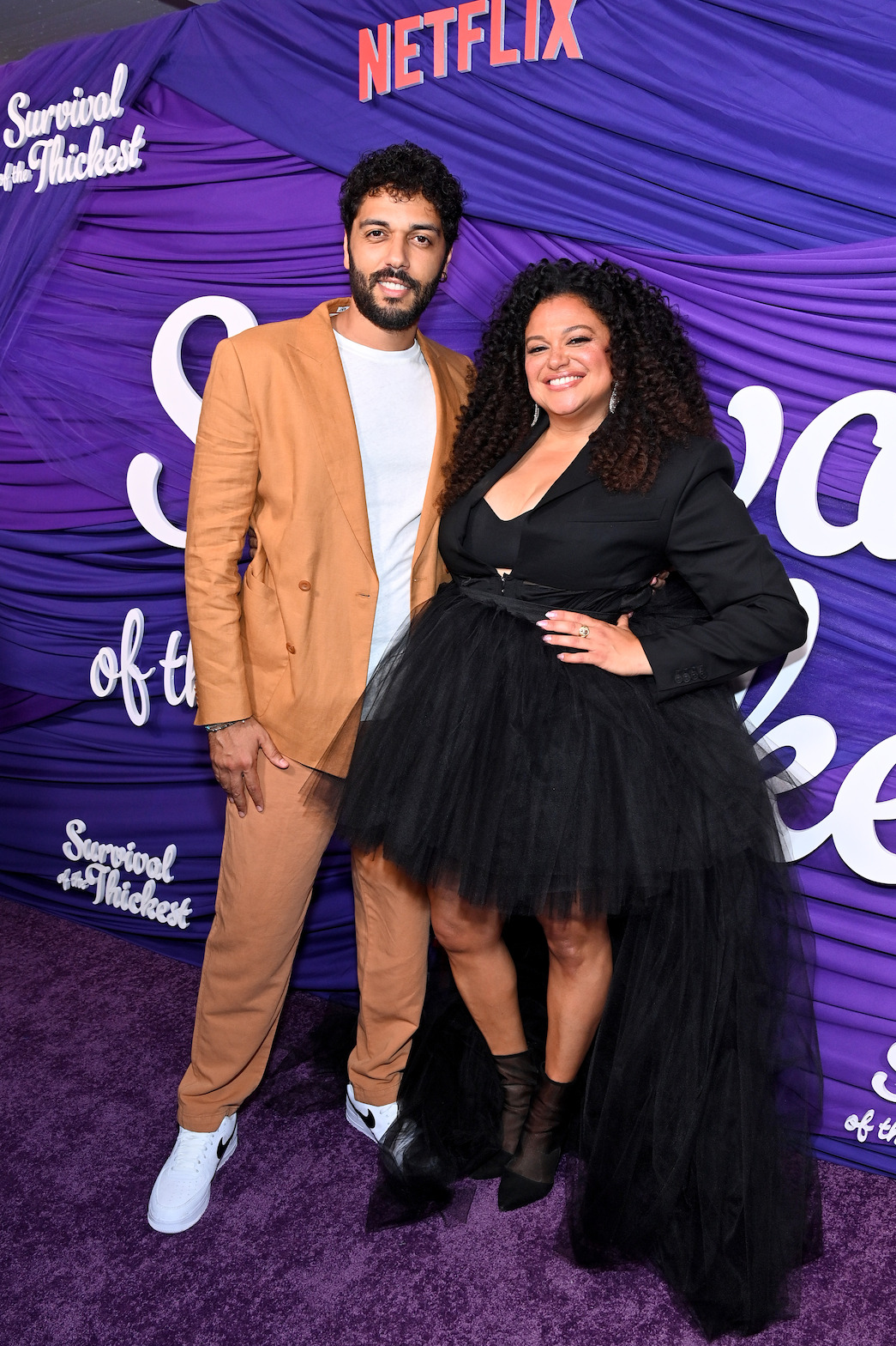 Marouane Zotti and Michelle Buteau at the Netflix's "Survival Of The Thickest" New York Premiere on July 11, 2023 in New York City.