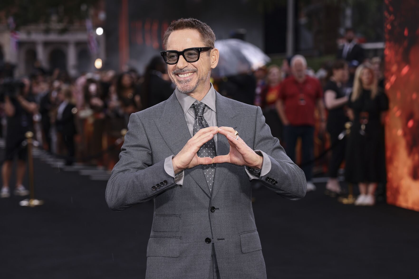 Robert Downey Jr. at the UK Premiere of "Oppenheimer" on July 13, 2023 in London, England.