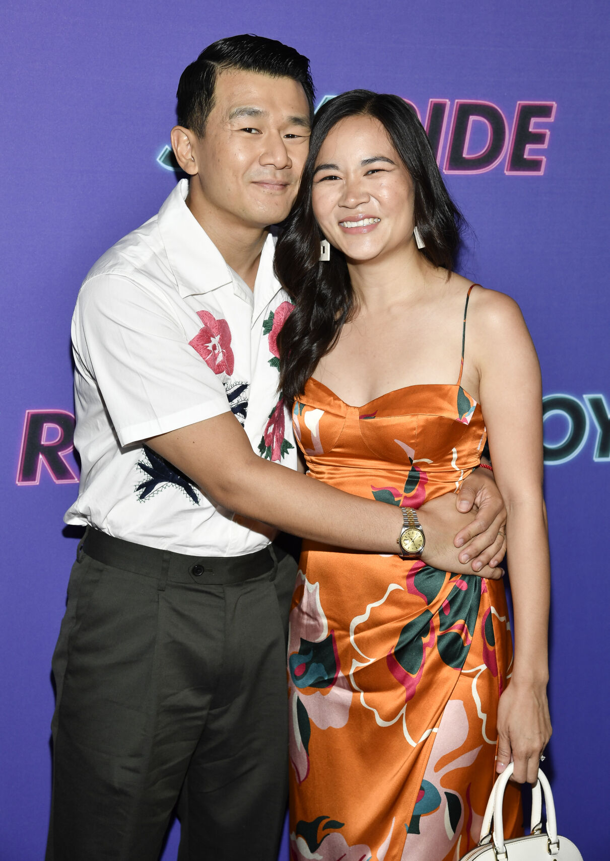 Ronny Chieng and wife Hannah Pham at the 'Joy Ride' New York Screening on June 28, 2023 in New York City. 