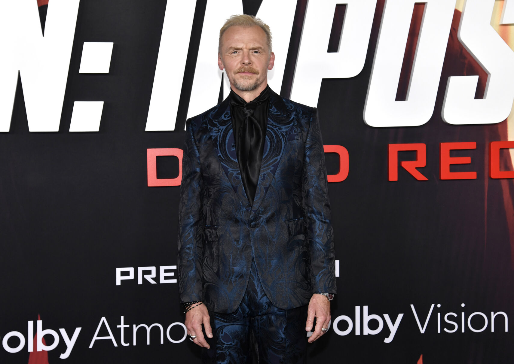 Simon Pegg at the premiere of "Mission: Impossible - Dead Reckoning Part One" held at Rose Theater, at Jazz at Lincoln Center's Frederick P. Rose Hall on July 10, 2023 in New York, New York.
