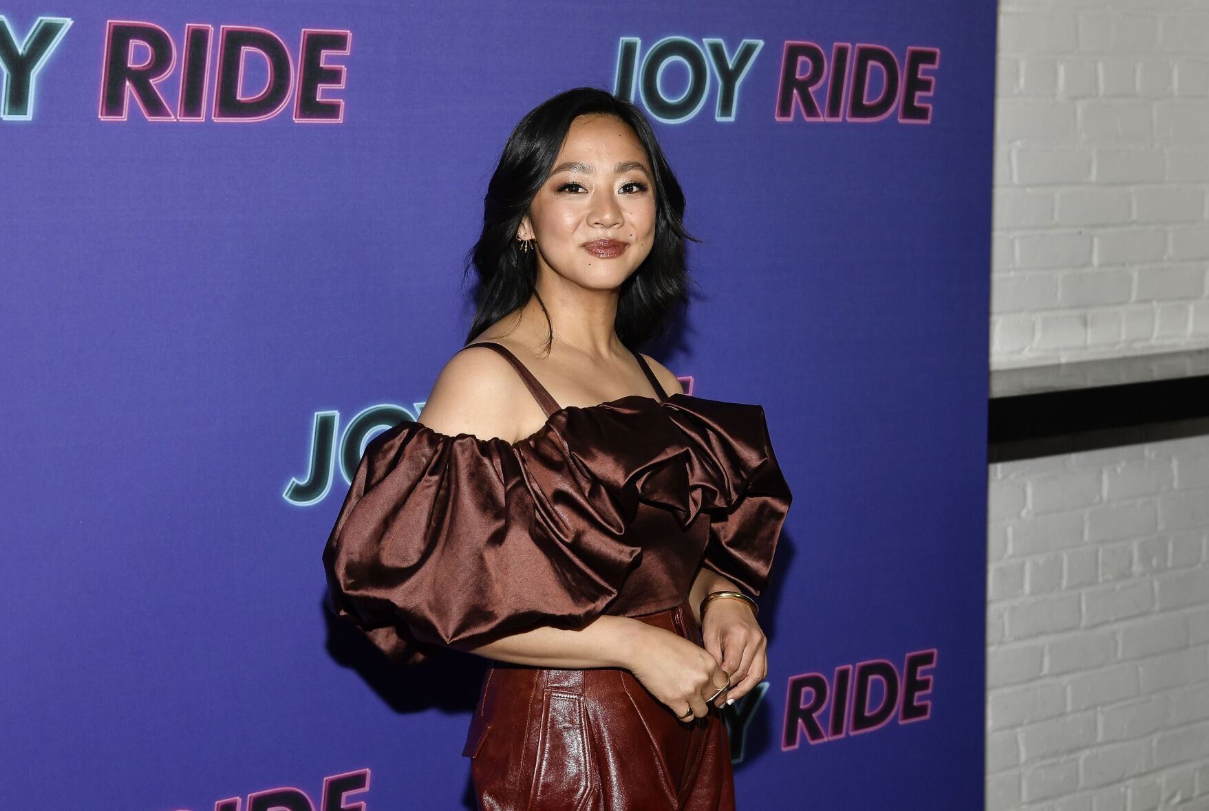 Stephanie Hsu at  the 'Joy Ride' New York Screening on June 28, 2023 in New York City.