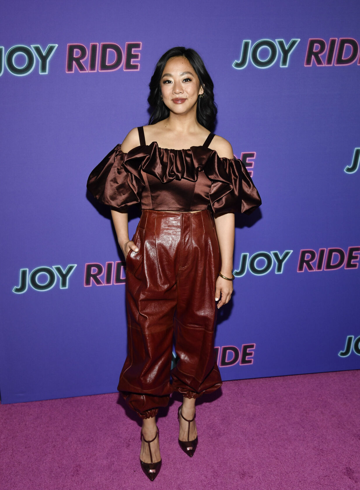 Stephanie Hsu at the 'Joy Ride' New York Screening on June 28, 2023 in New York City. 