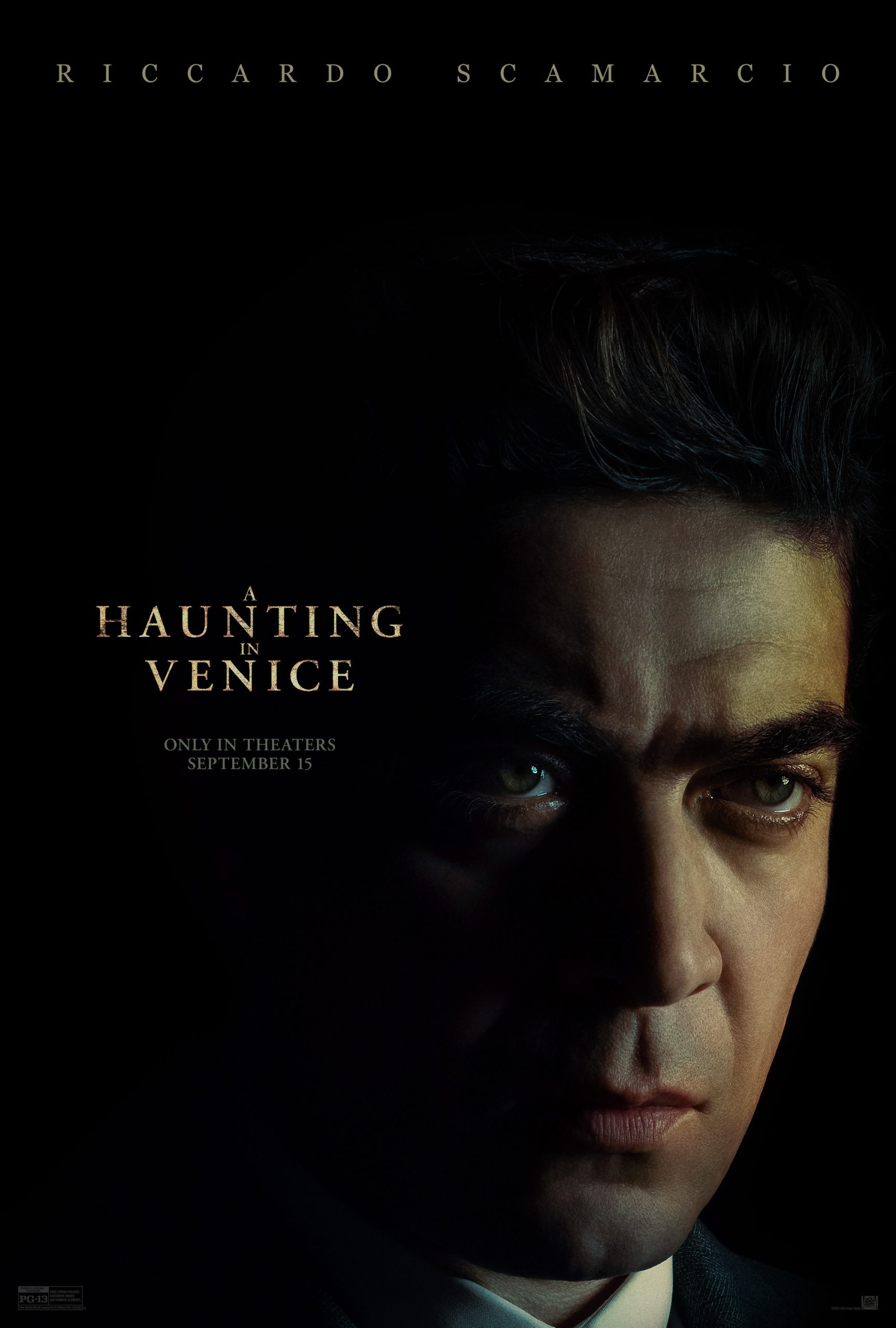 Riccardo Scamarcio as Vitale Portfoglio in A Haunting in Venice.