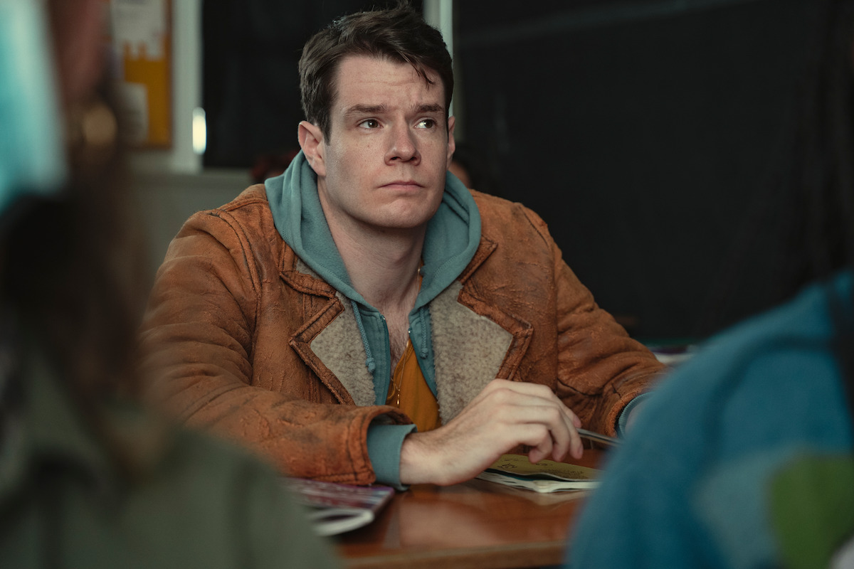 Connor Swindells as ADAM in Season 4 of Sex Education.